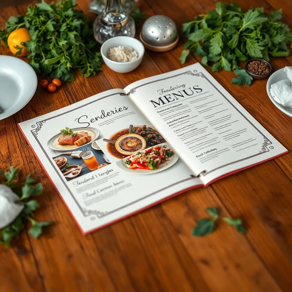 Yeni Trendlerle Gncellenmi Restoran Men Tasarmlar