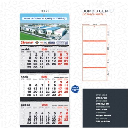 Jumbo Gemici Takvimi - Kod:21 kodlu ürün görseli