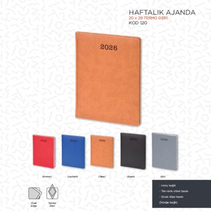 20X28 Haftalık Ajanda - e120 kodlu ürün görseli