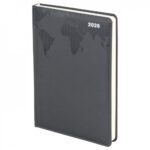 Termo Deri̇ Dünya Gofre Baskili Ajanda 17*24 Cm - mrn5519 kodlu ürün görseli