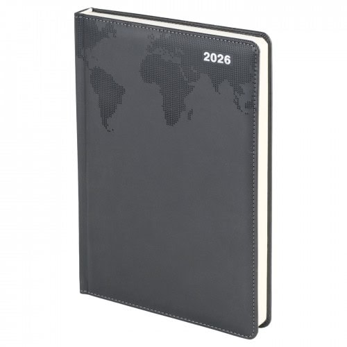 Termo Deri̇ Dünya Gofre Baskili Ajanda 17*24 Cm – mrn5519