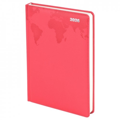 Termo Deri̇ Dünya Gofre Baskili Ajanda 17*24 Cm – mrn5519