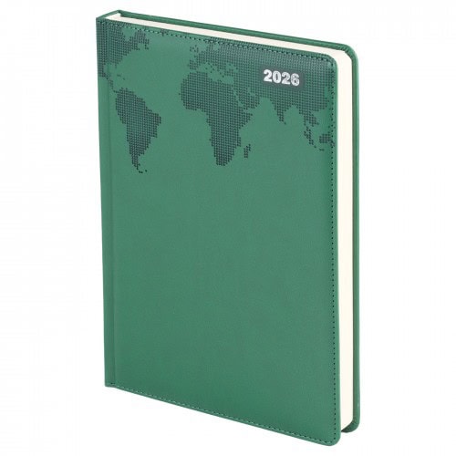 Termo Deri̇ Dünya Gofre Baskili Ajanda 17*24 Cm – mrn5519