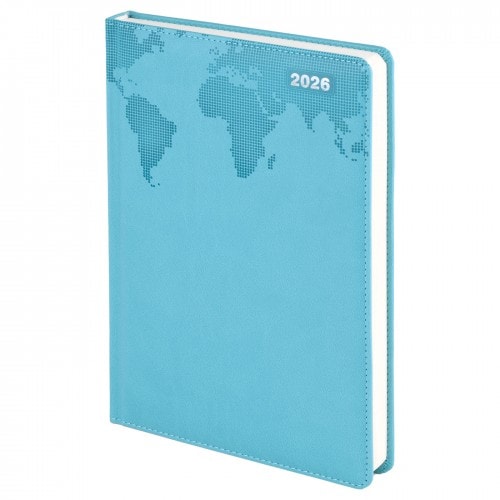 Termo Deri̇ Dünya Gofre Baskili Ajanda 17*24 Cm – mrn5519