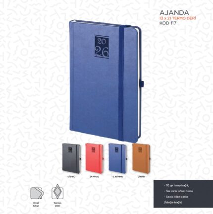 13X21 Termo Deri Ajanda - e117 kodlu ürün görseli