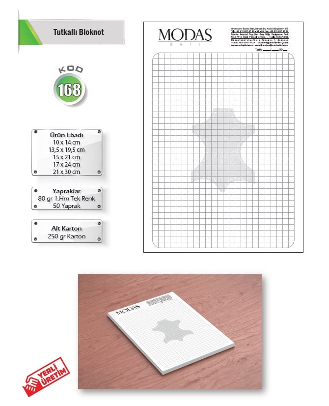 Tutkallı Bloknot – ST168 Tutkallı Bloknot – ST168