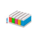 Jet Fosfor Turbo çakmak gövdesi üzerinde 5.1 cm x 2.2 cm genişliğinde UV ve tampon baskı alanı detayı.