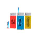 7.5 cm x 2.5 cm boyutlarında Jet Fosfor Turbo rüzgara dayanıklı jet alevli promosyon çakmak genel görünümü.
