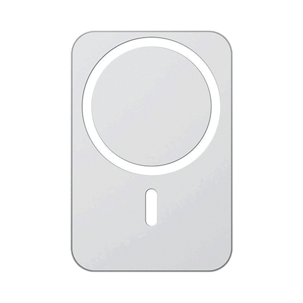Magsafe 5000 mAh Powerbank Promosyon Siyah renkli promosyon Magsafe 5000 mAh Powerbank önden görünüm