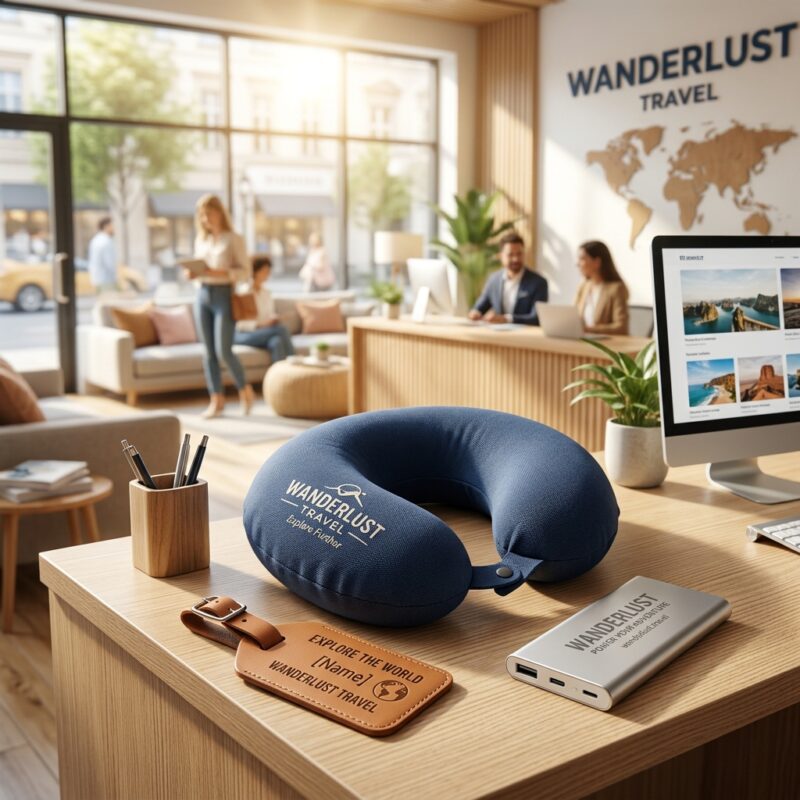 Otel, resort ve seyahat acenteleri için turizm promosyon eşantiyonları